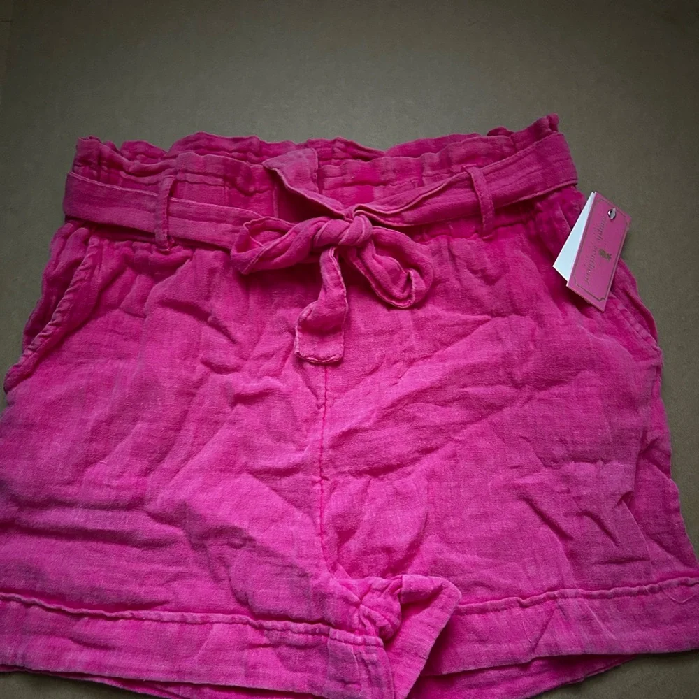 ‼️ 2 FOR $10 ‼️ Simply Southern Linen mint and pink shorts - Picture 9 of 12